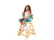 Keekaroo Height Right Kid s Chair with Comfort Cushions Natural Aqua