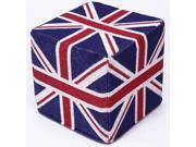 Union Jack Pouf Square 18 Inches X18 Inches X18 Inches