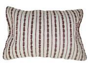 Hand Woven Splash Cinnabar Pillow 14 Inches X20 Inches