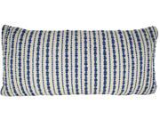 Hand Woven Splash Blue Pillow 14 Inches X28 Inches