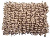 Hand Woven Poly Nubs Funberry Pillow Rugby Tan 14 Inches X20 Inches