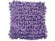 Hand Woven Poly Nubs Funberry Pillow Grape 18 Inches X18 Inches