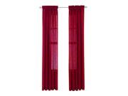 Moshells Home Decorative 84 Emerald Crepe Curtain Panel Red