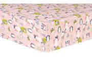Trend Lab Nursery Kids Baby Snow Pals Pink Deluxe Flannel Fitted Crib Sheet