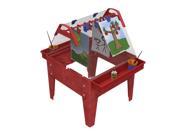 Childbrite Toddler Basic Activity Easel with Two Caddies and 8 Clips Red