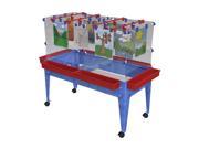 Childbrite Youth 6 Station Super Paint Center with 4 Casters Blue