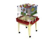 Childbrite Youth 4 Station Space Saver Easel with 4 Locking Casters Sandal