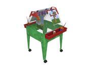 Childbrite 24 Basic Activity Easel with Two Caddies 8 Clips and Locking Caster High Green