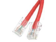 Cat6 Red Ethernet Patch Cable Bootless 14 foot