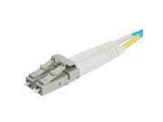 10 Gigabit Aqua OM4 Fiber Optic Cable LC LC Multimode Duplex 50 125 7 Meter 22.9 foot