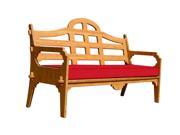Wedgewood Furniture Palladian Sofa With Red Sunbrella Cushion