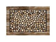 Buymats Home Outdoor Decor 18 x 30 Stone Garden Mat