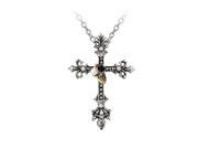 Alchemy Gothic Halloween Party Jewelry Maryam Theotokos Ring Cross Pendant