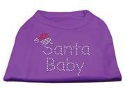Santa Baby Rhinestone Shirts Purple XXLarge 18