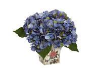 Nearly Natural 1373-BL Hydrangea with Floral Planter Nearly Natural 1373-BL Hydrangea with Floral Planter