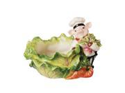 Kaldun Bogle Home Decor Bistro Couchon Chef Pig Candy Bowl 2 Pack