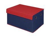 Bintopia Storage Trunk Collapsible Blue Red Top