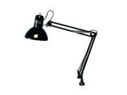Offex Office Swing Arm Study Lamp Black 13Watt CFL Bulb Included