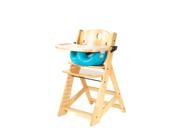 Keekaroo Height Right High Chair with Infant Insert Tray Natural Aqua