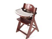 Keekaroo Height Right High Chair with Infant Insert Tray Mahagany Chocolate