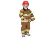 Jr. Fire Fighter Suit Tan Toddler Costume