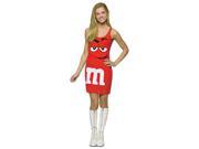 M M Red Tank Dress Teen Costume