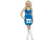 M M Blue Tank Dress Adult Costume