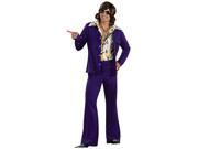 Leisure Suit Deluxe Purple Adult Costume One Size Standard One Size