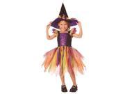 Child Glitter Witch Costume Rubies 882137