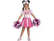 Child Minnie Mouse Cheerleader Costume Disguise 26896