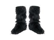 Black Furry Boot Covers Disguise 14483