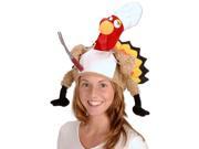 Plush Chef Turkey Hat Adult One Size