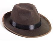 Brown Fedora Adult Hat One Size