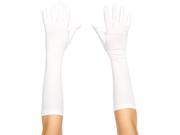 Long White Elbow Gloves Child One Size