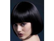 Fever Mia Short Black Wig With Bangs One Size
