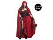 Dark Red Riding Hood Plus Size Costume 1X 16 18