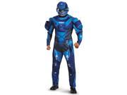 Halo Blue Spartan Deluxe Adult Costume X Large