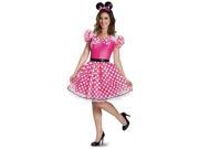 Pink Minnie Mouse Glam Costume For Adults Large 12 14