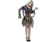 Complete Womens Zombie Costume S M 2 8