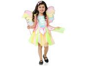 Rainbow Princess Fairy Child Costume Small 6 8