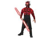 Stars Wars Deluxe Muscle Chest Darth Maul Child Costume Large 12 14