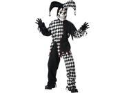 Kids Black and White Scary Evil Jester Costume Scary Clown Costumes