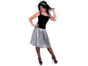 Silver Stardust Disco Costume Skirt Disco Costumes