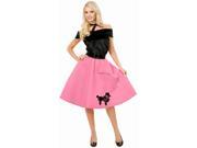 Pink Poodle Skirt Costume Womens Fifties Costumes