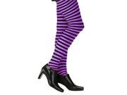Adult Purple and Black Tights Pantyhose Stockings and Tights