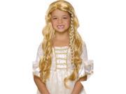 Blonde Long Wig with One Braid Costume Wigs