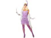Adult Metallic Lilac Snazzy Flapper Costume Flapper Costumes
