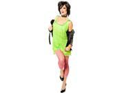 Adult Neon Green Fringe Party Dress Flapper Costume 1920s Costumes