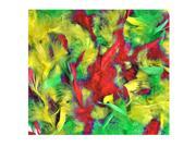 Red Yellow and Green Feather Boa Flapper Costumes