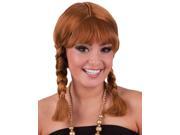Adult Brown Pig Tails Wig Costume Wigs